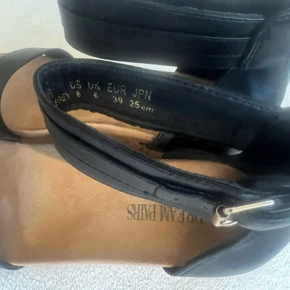 Dream Pairs Women Ankle Strap Wedge Sandals Strap Platform Heel size 8 in black - Picture 9 of 10